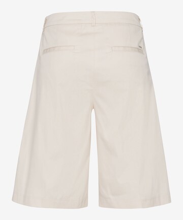 BRAX Wide leg Pleat-Front Pants 'Mia' in White