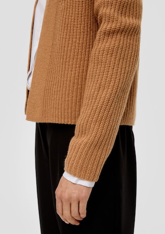 s.Oliver BLACK LABEL Knit Cardigan in Brown