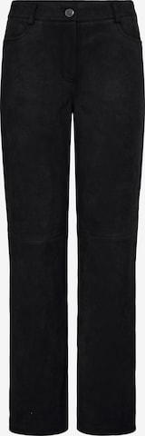 ICHI - Regular Calças 'FINO' em preto: frente