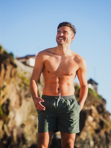 Shorts de bain 'Double Waistband' Happy Shorts en vert