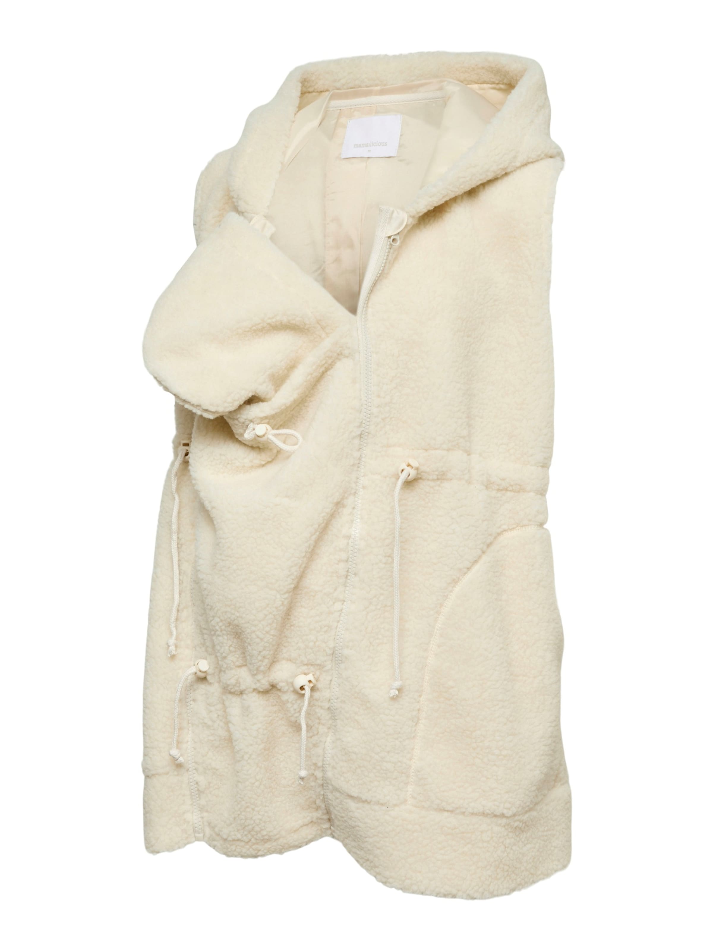 MAMALICIOUS Gilet 'MLRACHEL' en XS en beige clair, Vue avec produit