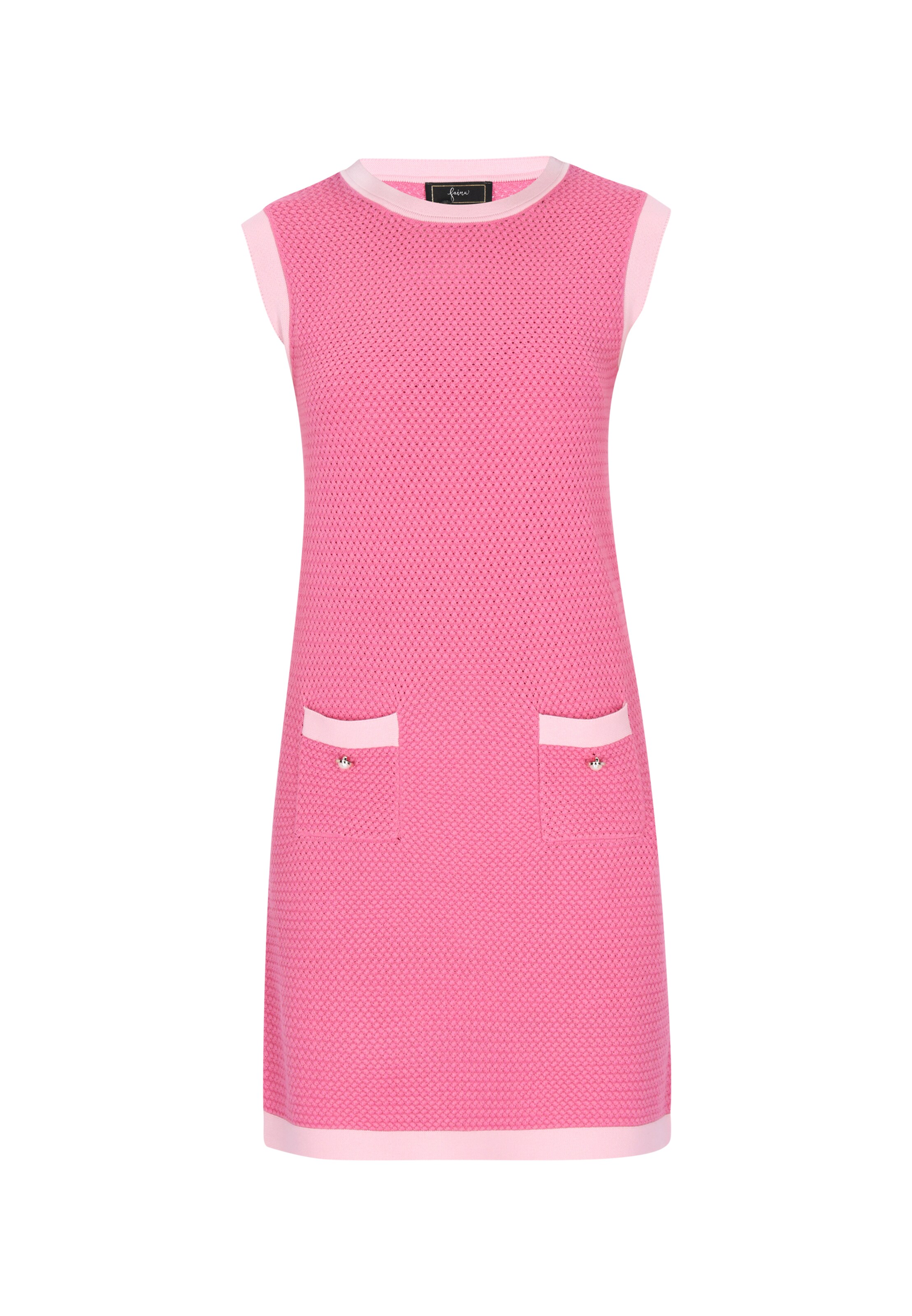 Robes en maille 'Festive' faina en rose : devant