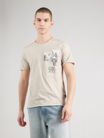T-Shirt 'Wheels' Key Largo en beige : devant
