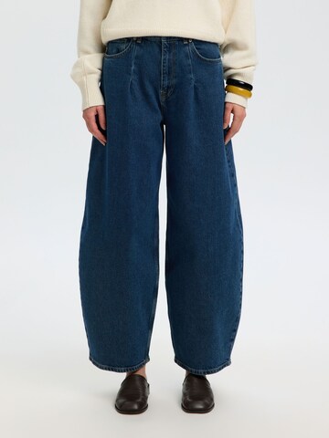 SELECTED Barrel Jeans in Blue: front
