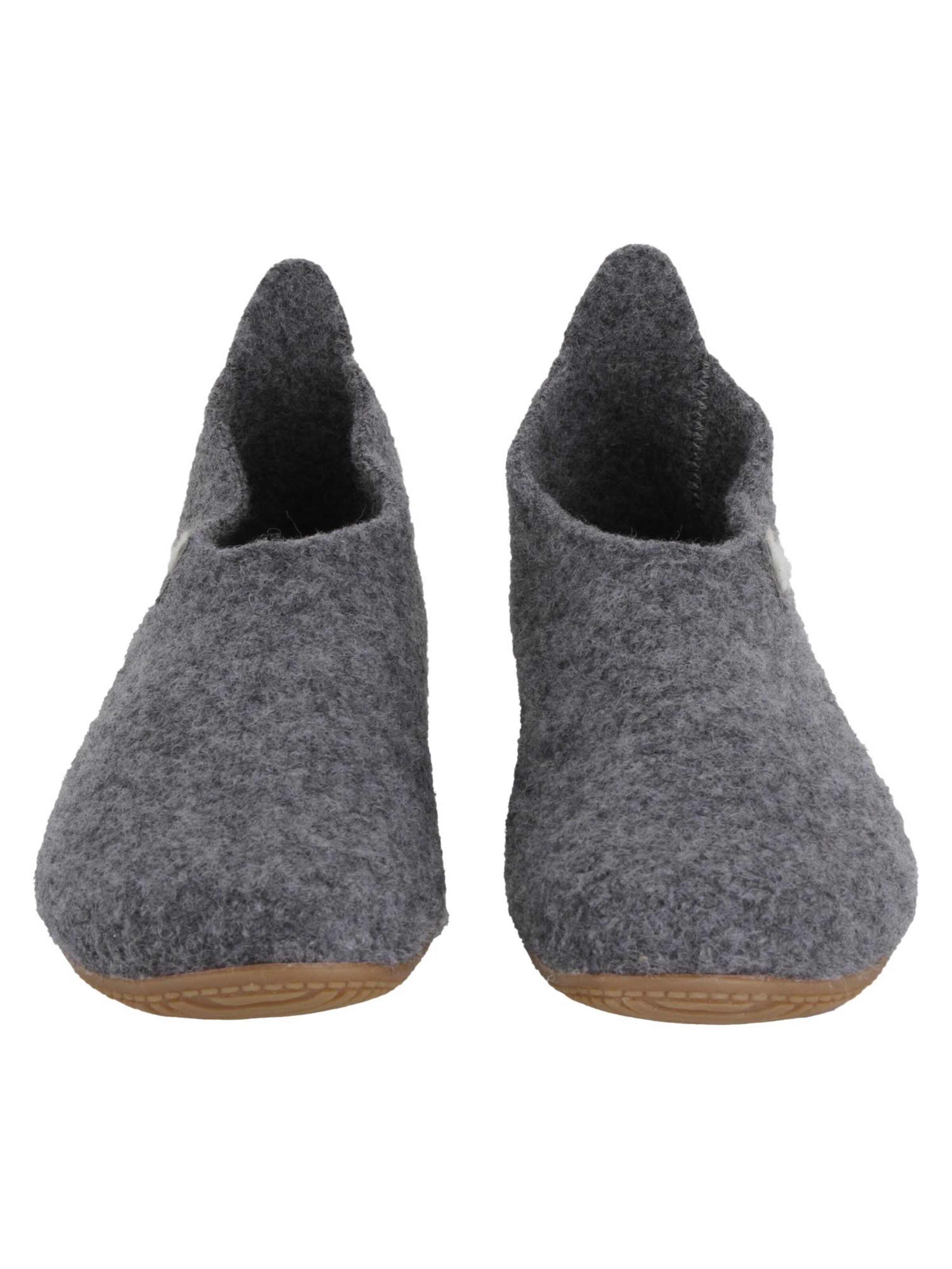 Living Kitzbühel Slippers 'Filz' in Grey