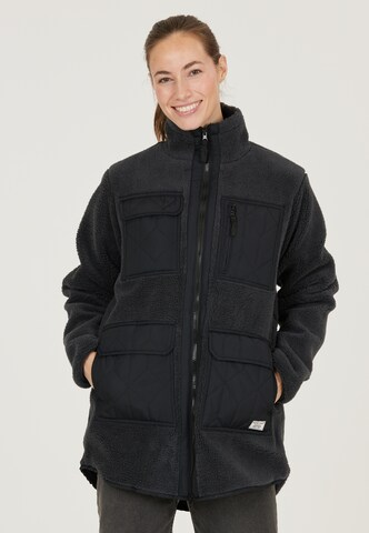 Weather Report Functionele fleece jas 'Twist' in Grijs: voorkant