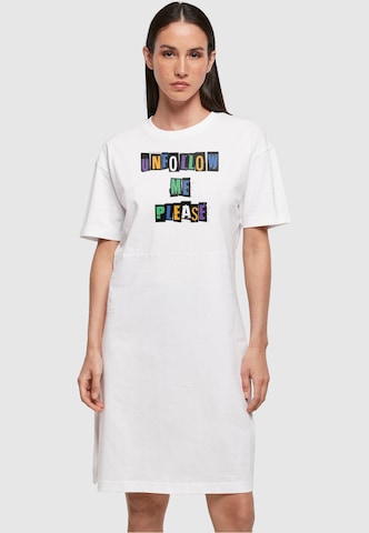 Merchcode Dress 'Please' in White: front