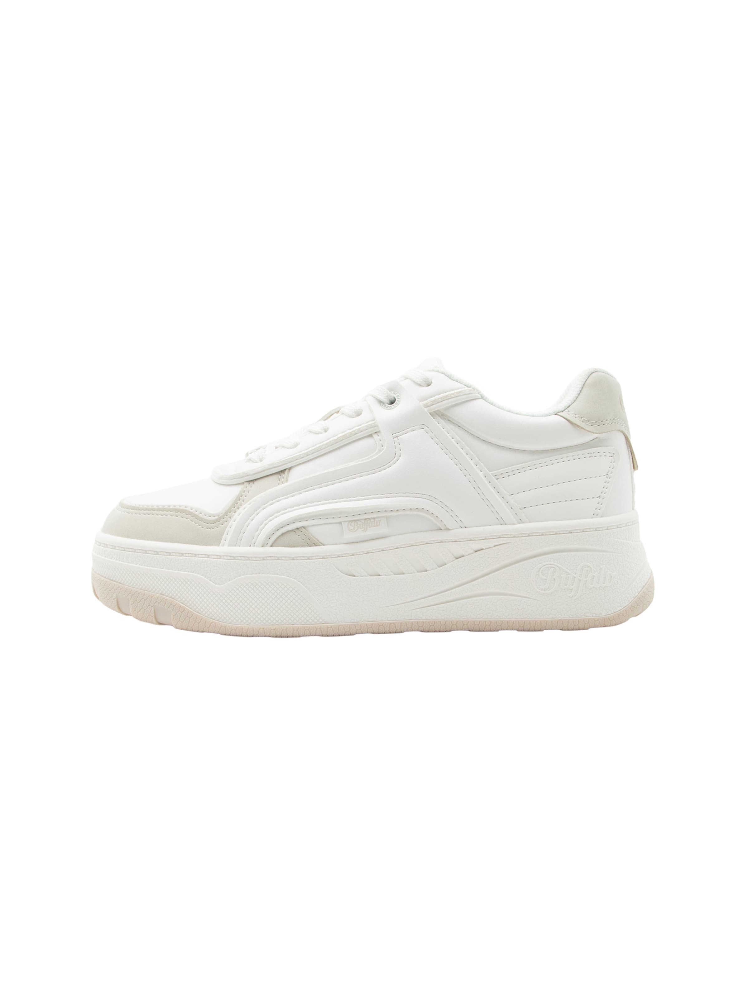 Baskets basses 'MILANO' BUFFALO en blanc : devant