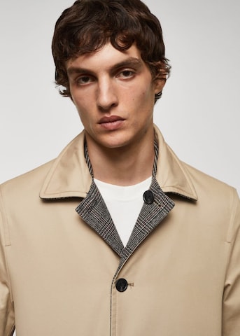 MANGO MAN Between-Seasons Coat 'Clark' in Beige