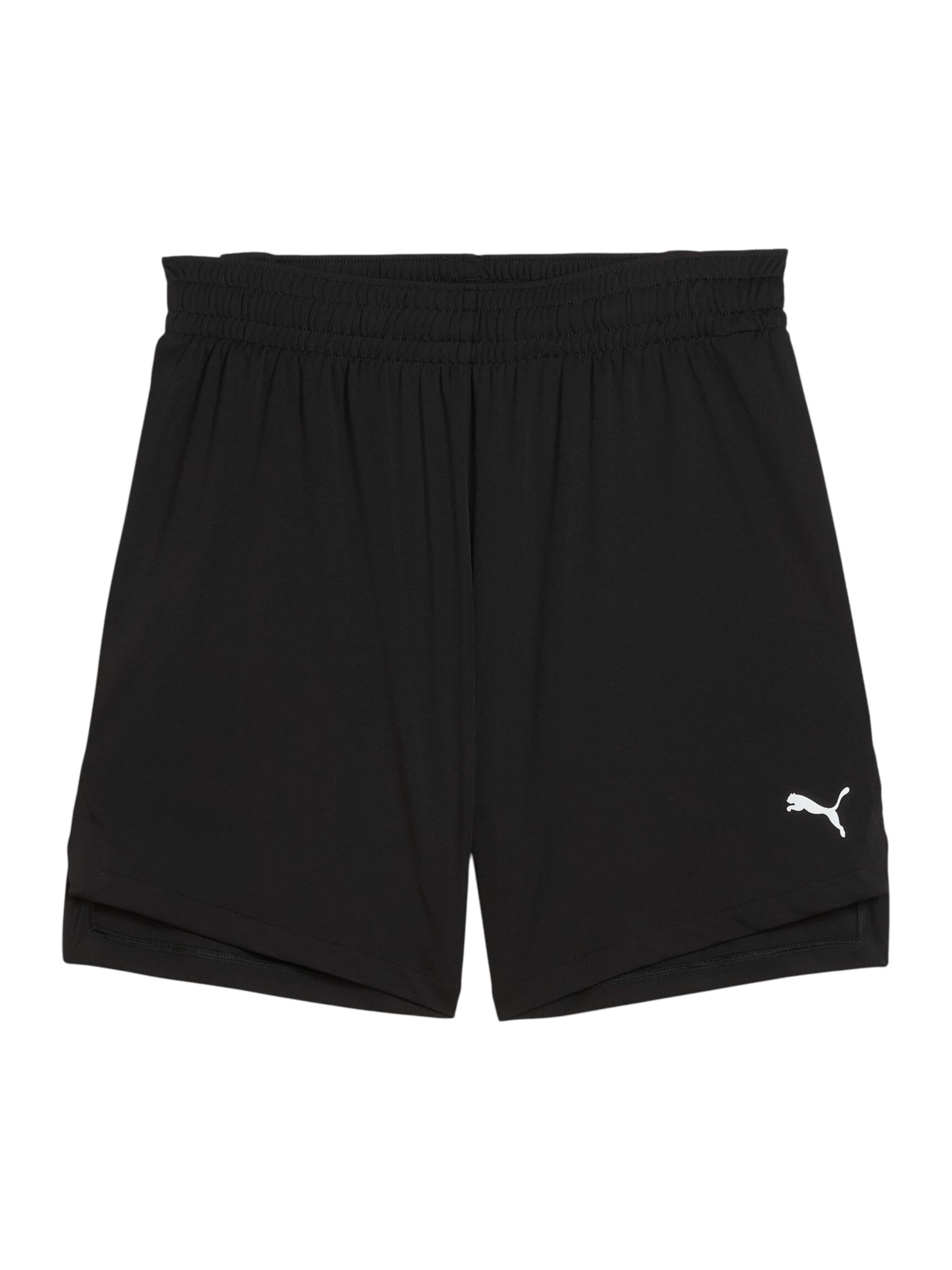 PUMA Regular Workout Pants 'TeamJaws Starter' in Black: front