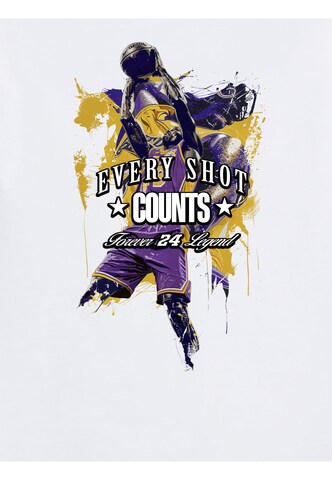 Mister Tee T-Shirt 'Every Shot Counts' in Weiß