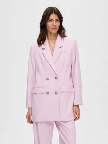 Blazer SELECTED FEMME en rose : devant