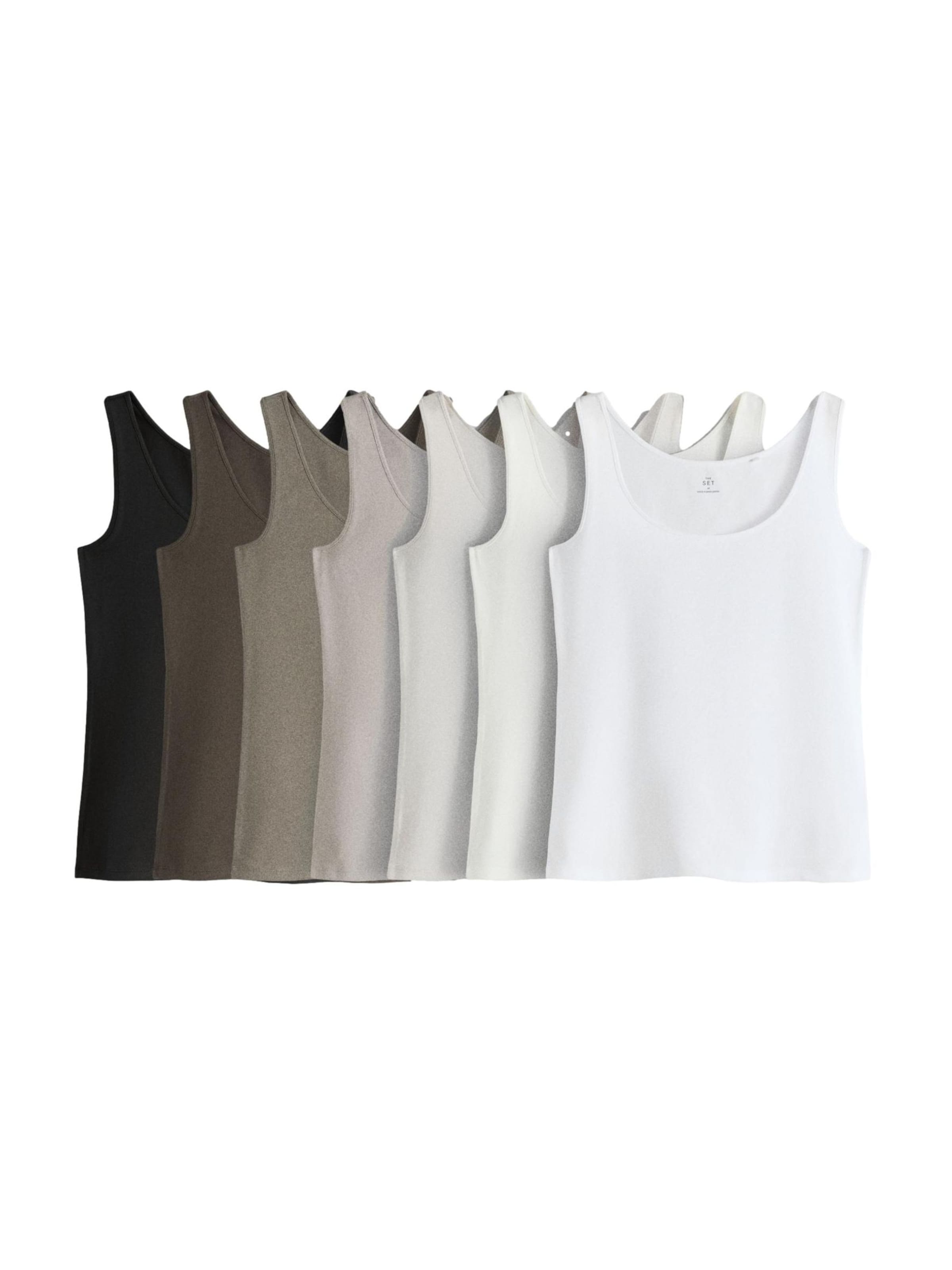 Haut The Set en beige : devant