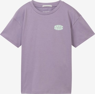 T-Shirt TOM TAILOR en violet : devant