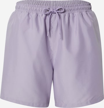 Shorts de bain 'Mick' Smiles en violet : devant