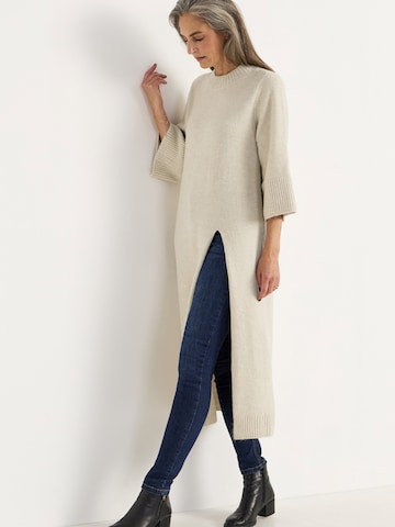 Cellbes of Sweden Gebreide jurk in Beige