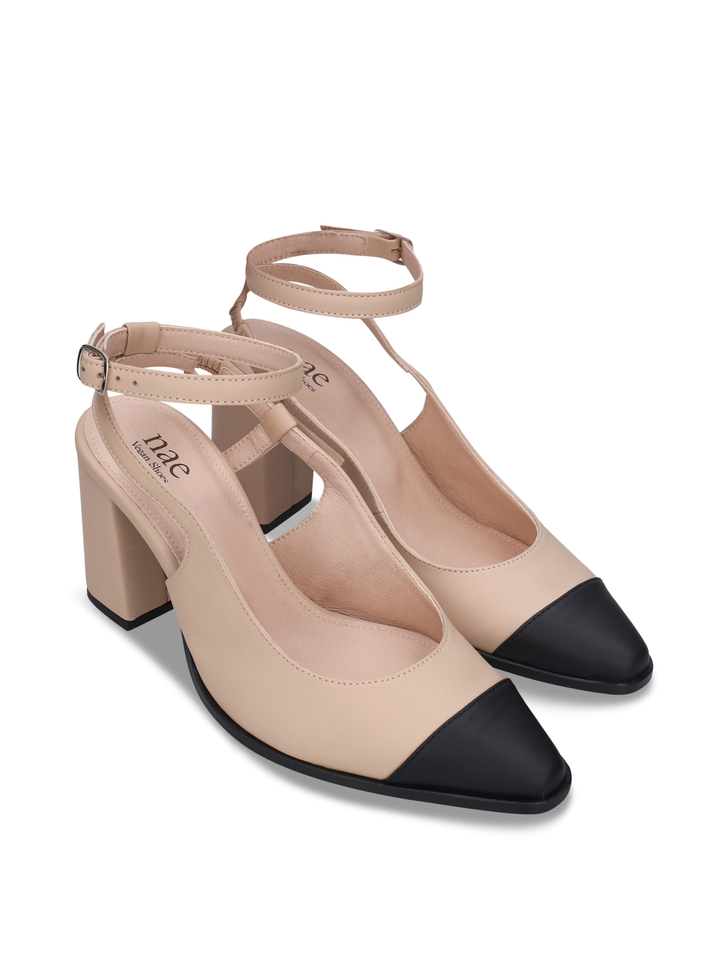 nae Vegan Shoes Sandály 'ADEL' – béžová