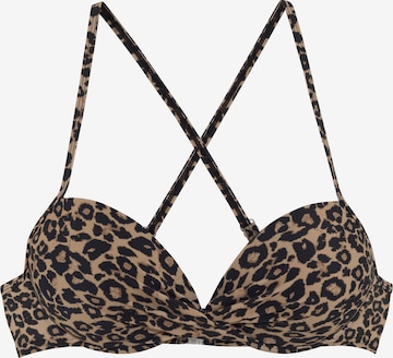 Balconette Sutien costum de baie de la VIVANCE pe maro: față