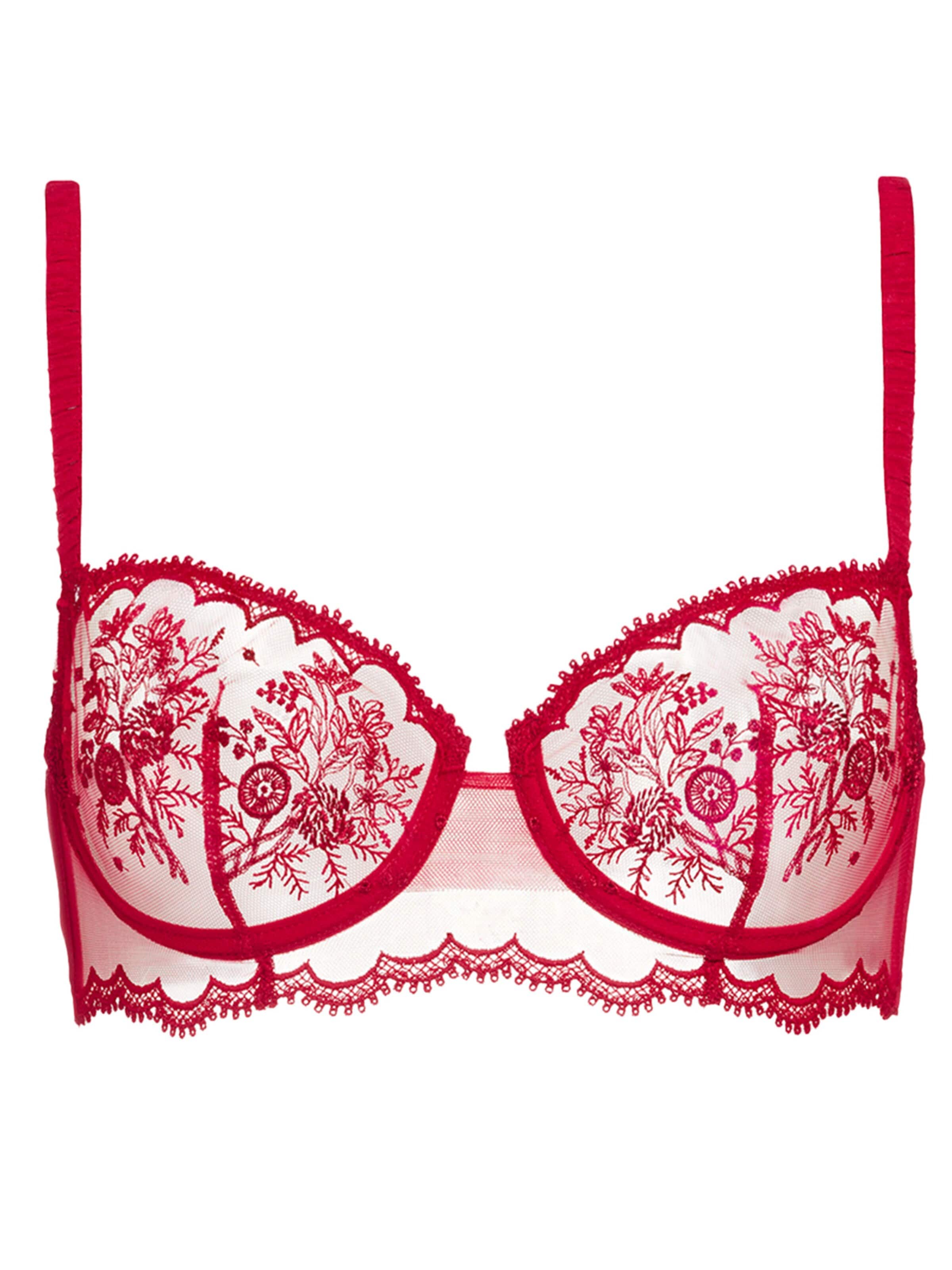 Simone Perele Balconette Bra 'Intrigue' in Red: front