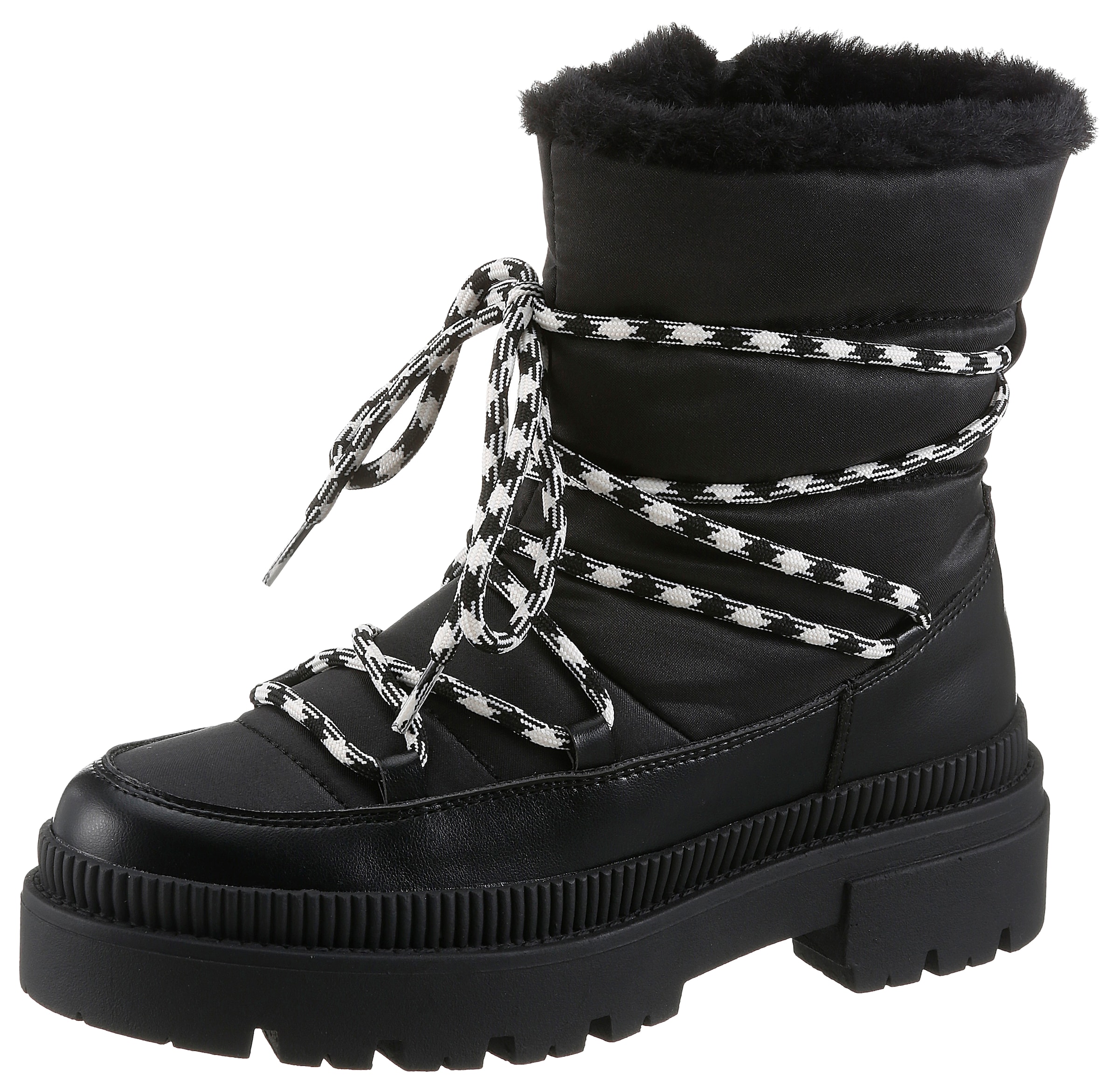 Aniston Snow Boots in Black: front