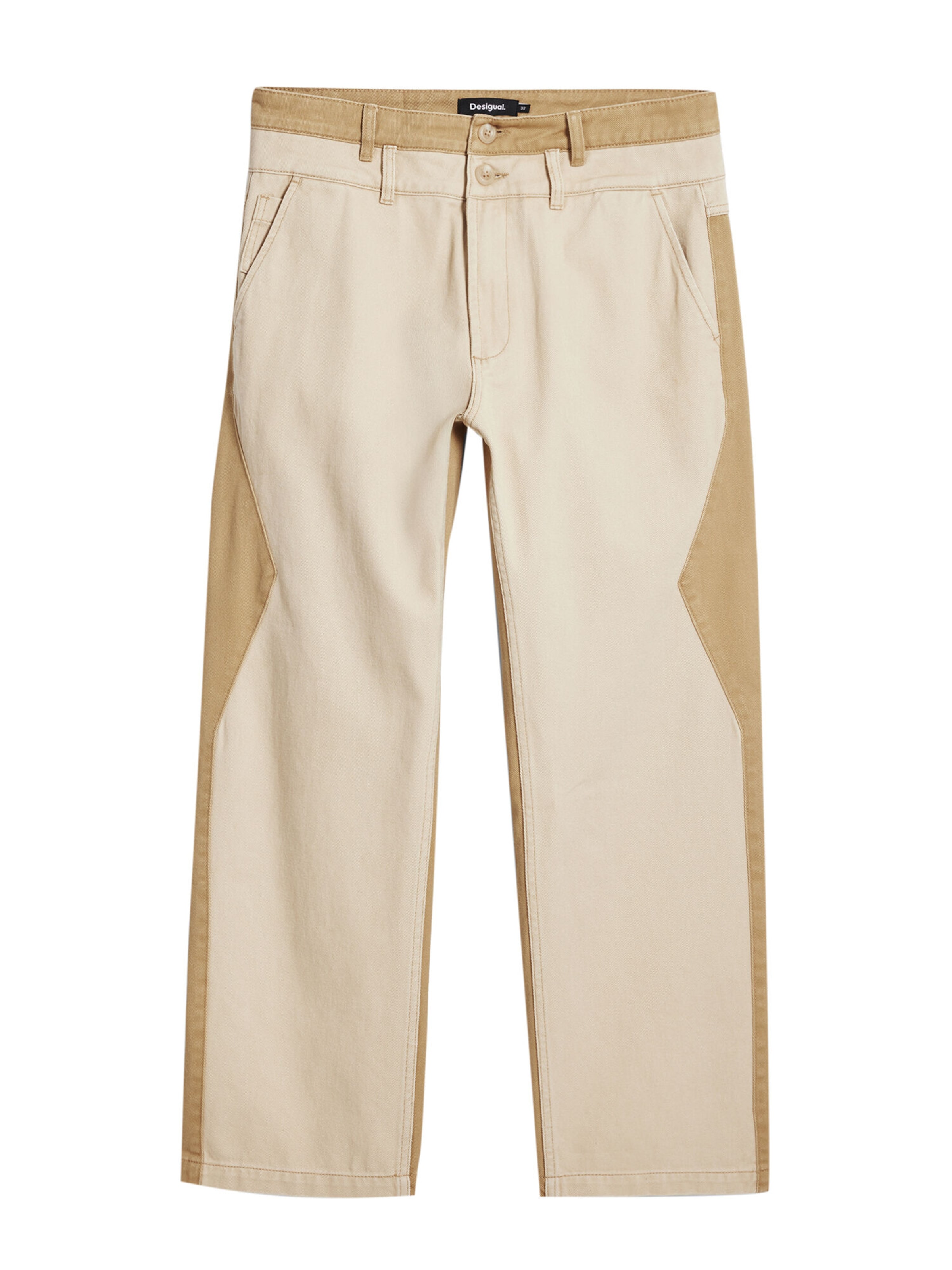 Desigual Regular Jeans i beige: framsida