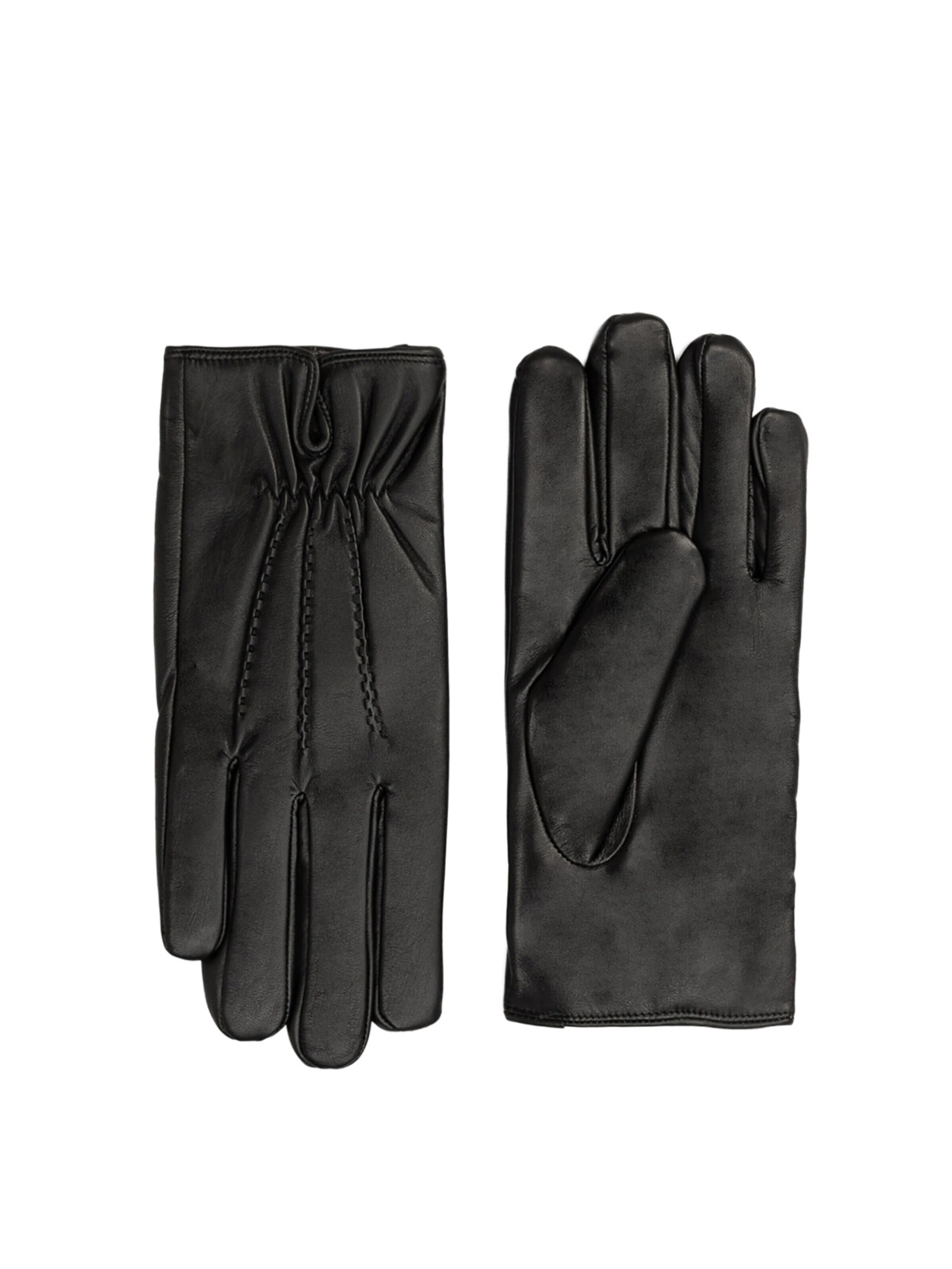 L'Arte Milano Fingerhandschuhe‌‌‌‌‌‌‌‌ in Schwarz: Vorderseite