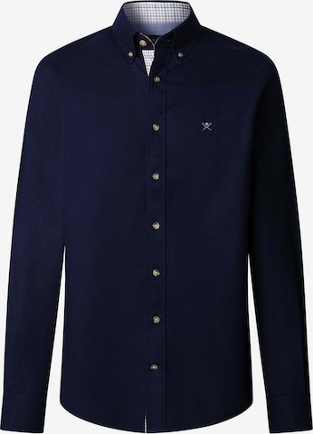 Chemise Hackett London en bleu : devant