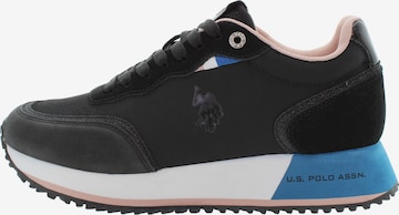 U.S. POLO ASSN. Sneakers laag in Zwart: voorkant