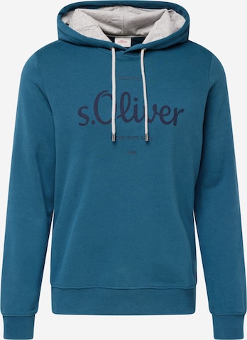 Sweat-shirt s.Oliver en bleu : devant