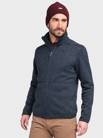 Schöffel Athletic fleece jacket 'Aurora' in Blue: front