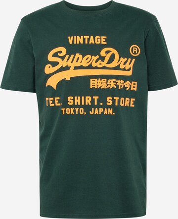 Tricou de la Superdry pe verde: față