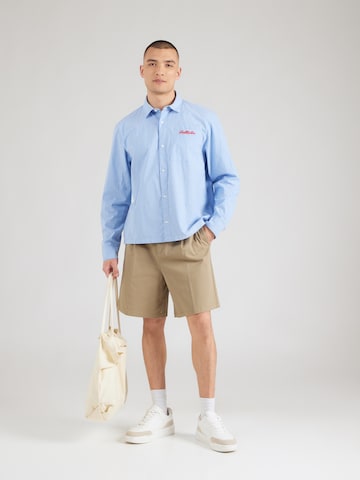 mėlyna HOLLISTER Standartinis modelis Marškiniai