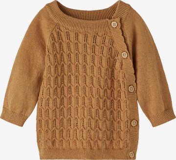 Lil ' Atelier Kids Sweater 'Dija' in Brown: front