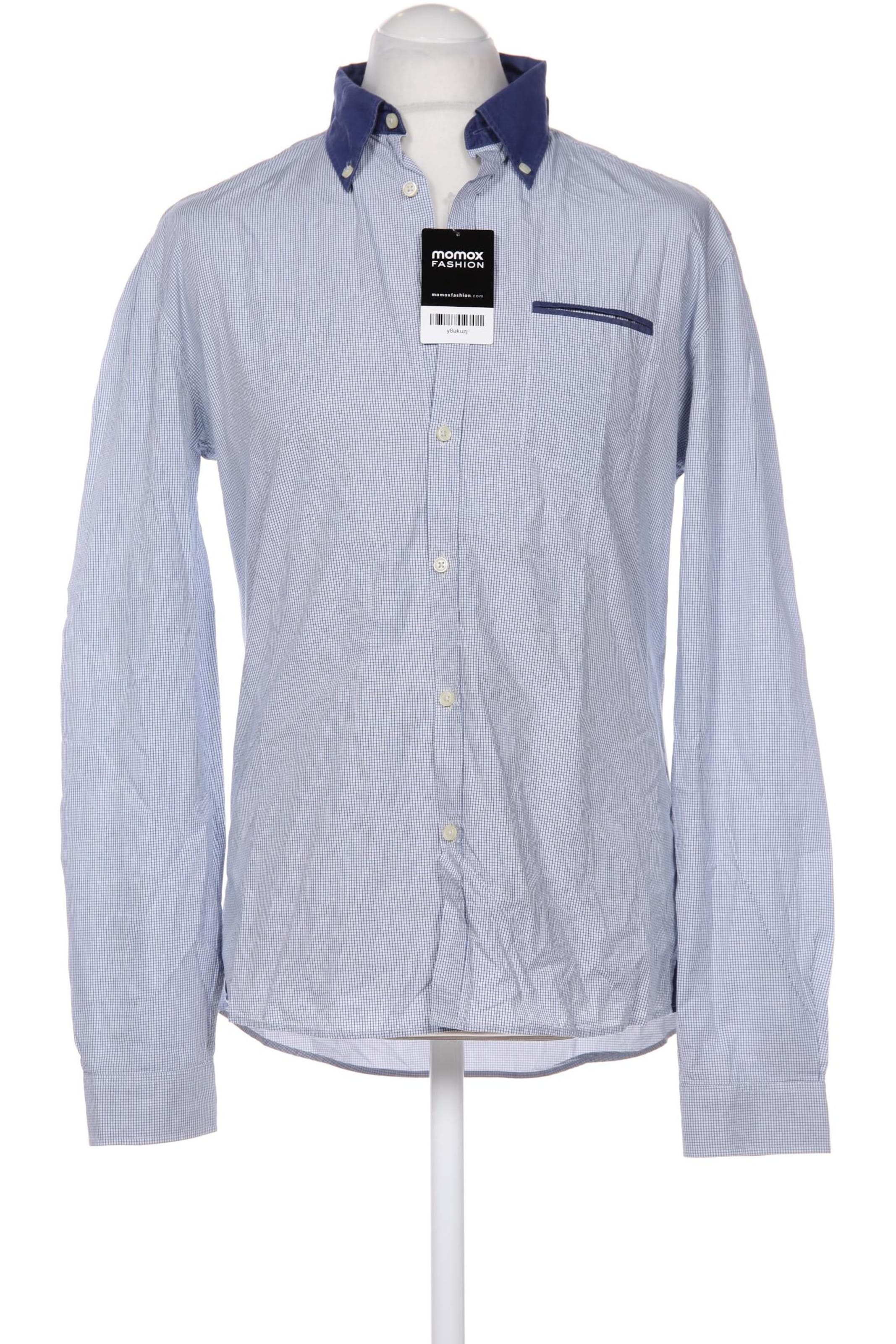 DRYKORN Button Up Shirt in L in Blue: front