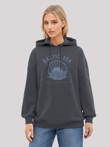 Sweat-shirt 'Baltic Sea Knut und Jan' F4NT4STIC en noir : devant