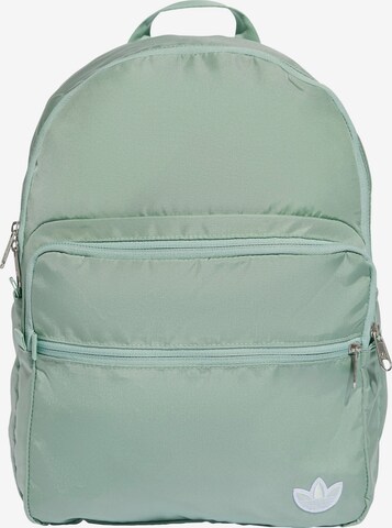 ADIDAS ORIGINALS Backpack 'Premium Essentials' in Green: front