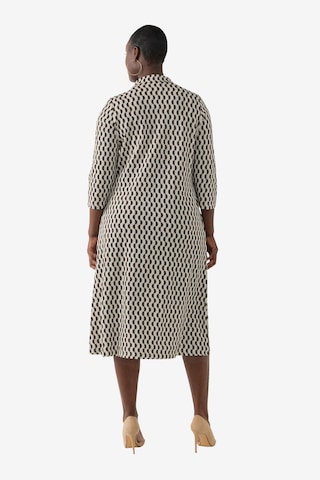 Ulla Popken Shirt Dress in Beige