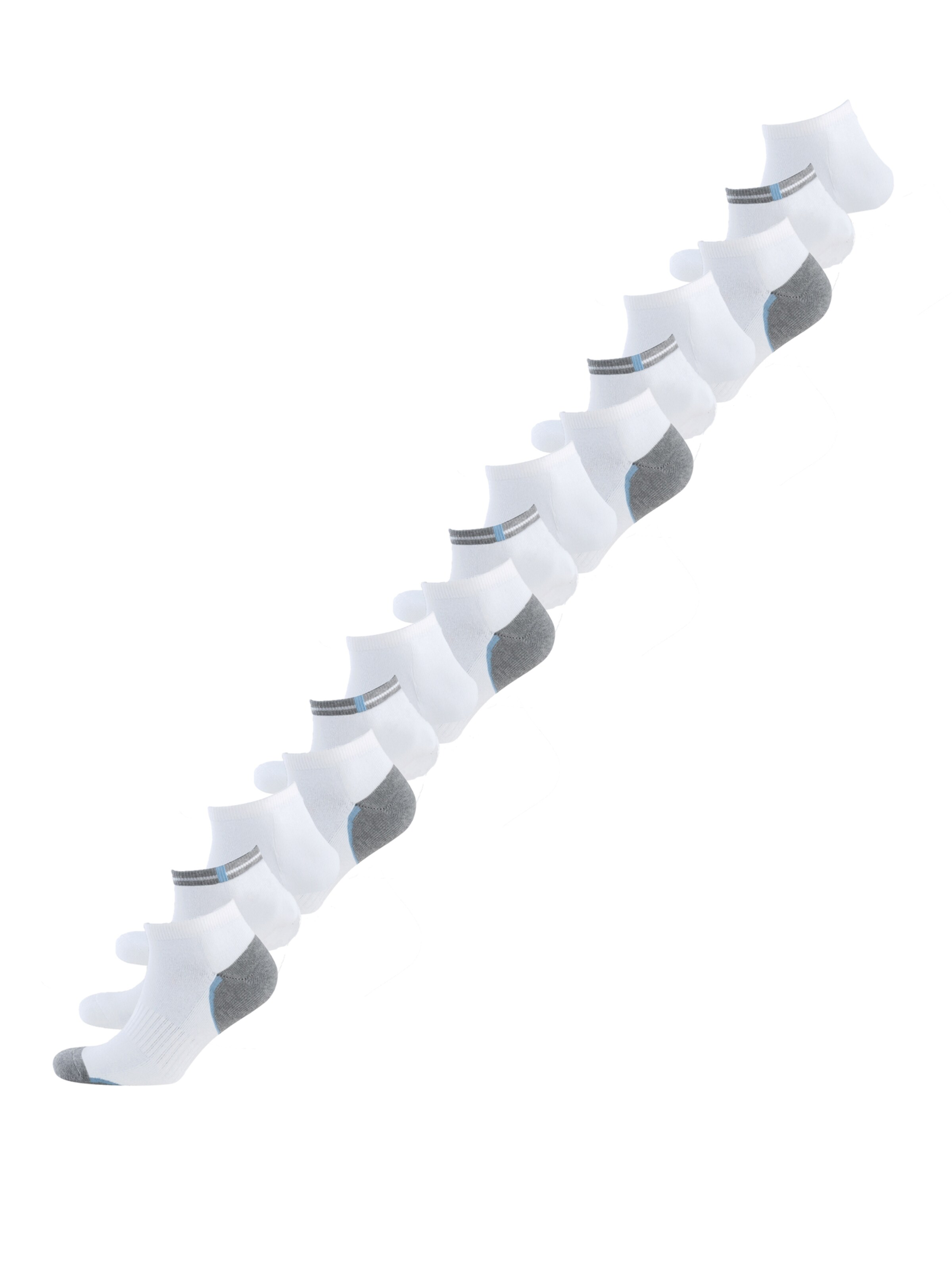 Nur Die Socks ' Sport und Alltag ' in White: front