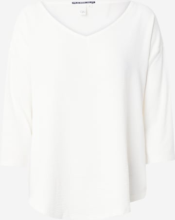 T-shirt QS en blanc : devant