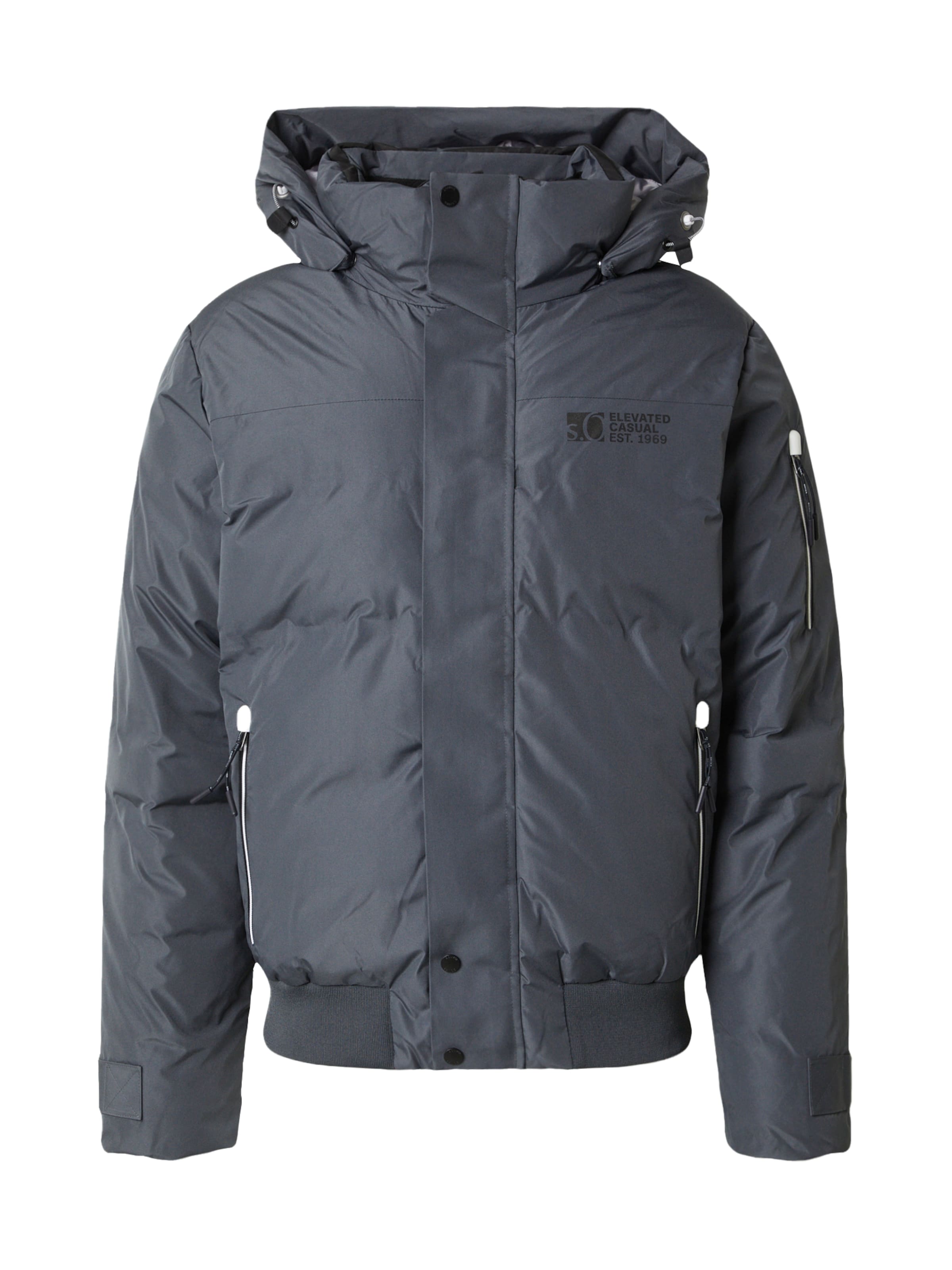 pelēks s.Oliver Ziemas jaka: no priekšpuses