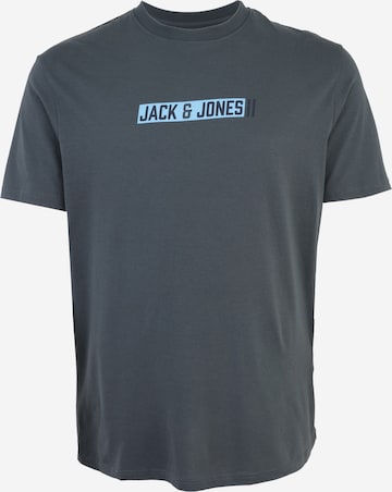 Jack & Jones Plus Футболка 'JJMUNK' в Серый: спереди