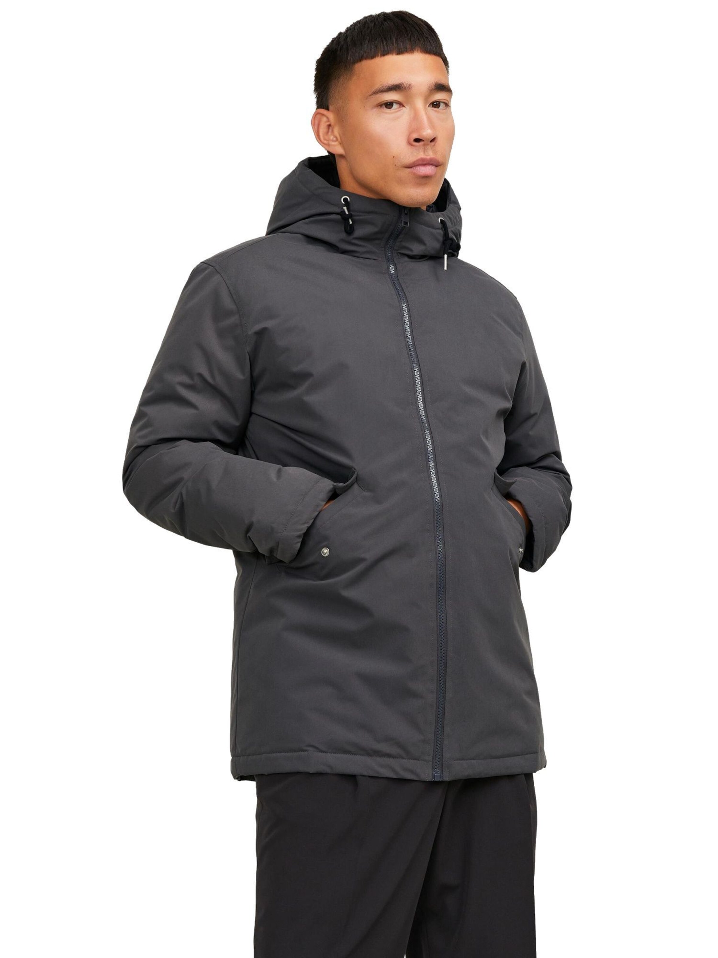 JACK & JONES Jacke 'JJLoop' in Grau: Vorderseite