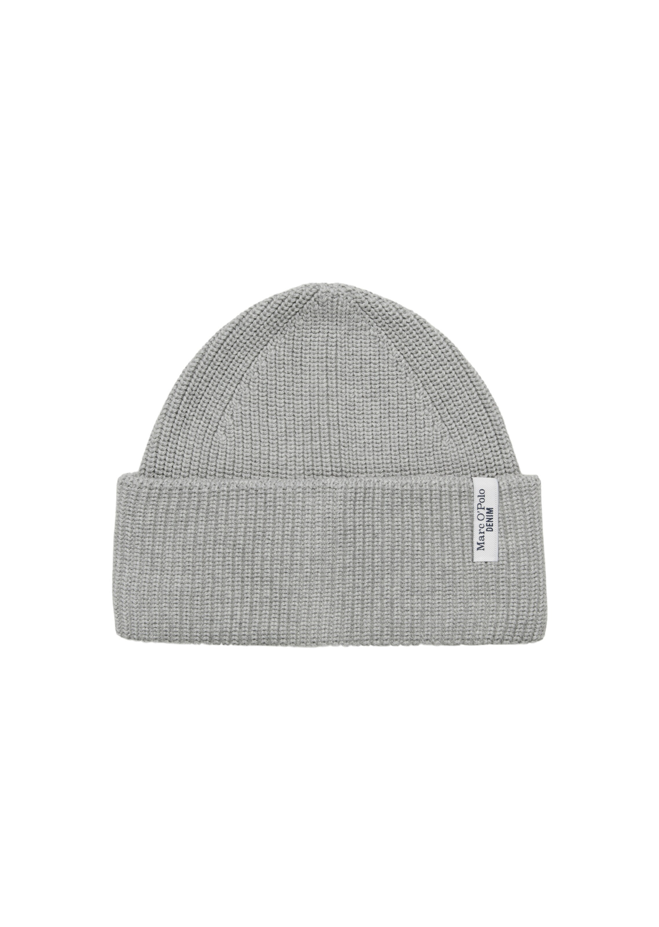Marc O'Polo DENIM Mütze in Grau: Vorderseite