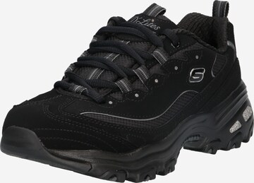 Sneaker low 'BIGGEST FAN' de la SKECHERS pe negru: față