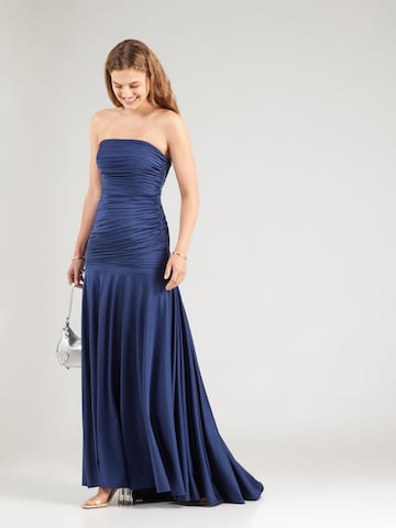 mascara Evening Dress in Blue