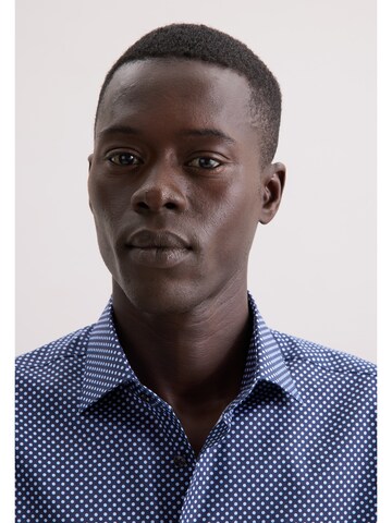 Fit confort Chemise business 'Schwarze Rose' SEIDENSTICKER en bleu