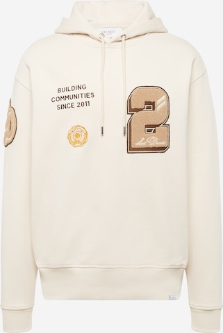 Les Deux Sweatshirt 'Varsity' in Beige: front