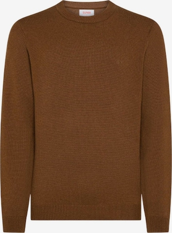 Pull-over SUN68 en marron : devant