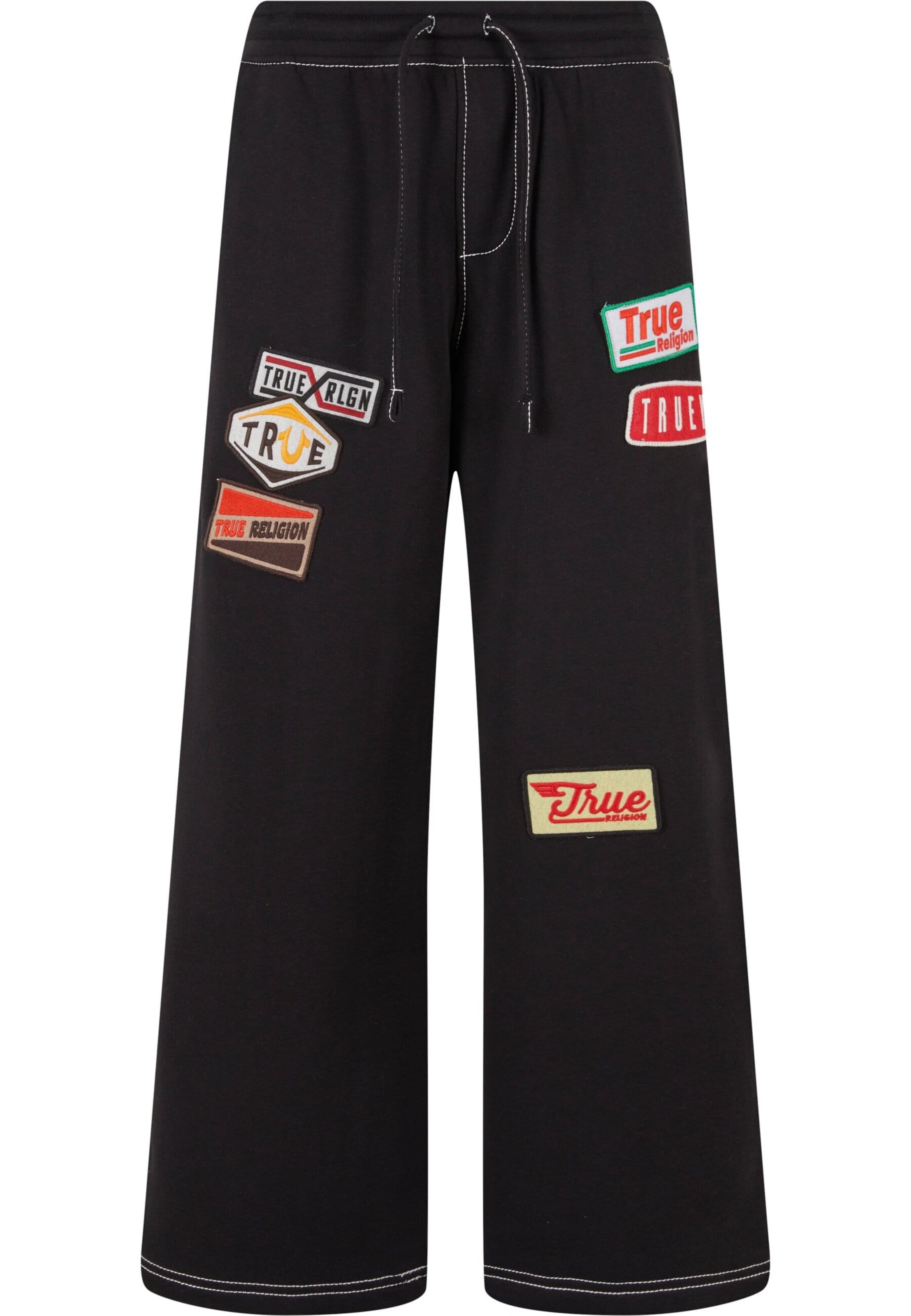 True ReligionHlače - crna boja: prednji dio