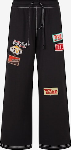 True Religion Baggy Trousers in Black: front